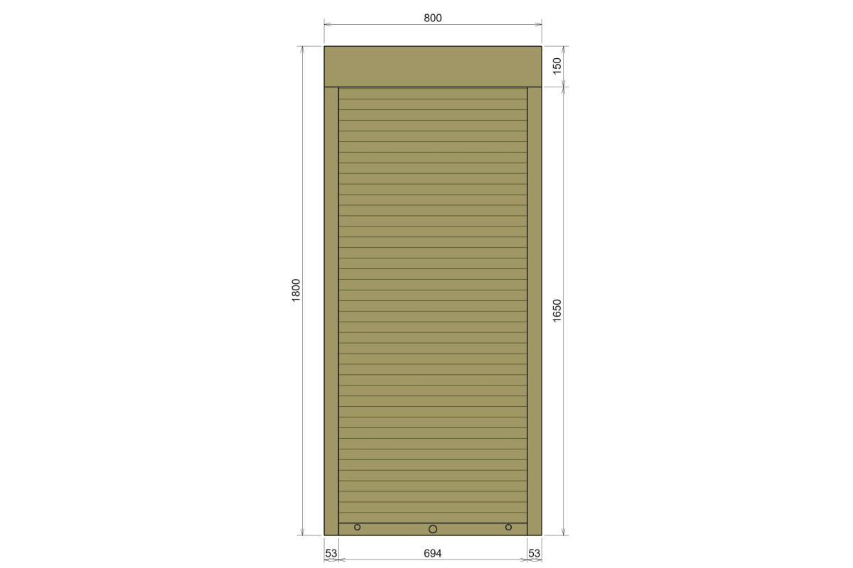 Защитные алюминиевые ролеты Comfort Line 800-1800 мм P55
