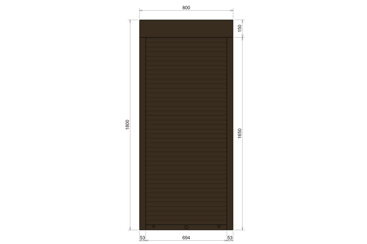 Защитные алюминиевые ролеты Comfort Line 800-1800 мм P55