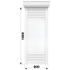 Защитные алюминиевые ролеты Comfort Line 800-1800 мм P55