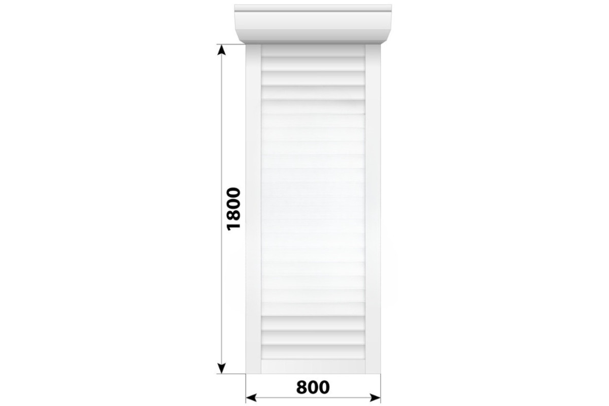 Защитные алюминиевые ролеты Comfort Line 800-1800 мм P55