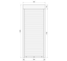 Защитные алюминиевые ролеты Comfort Line 800-1900 мм P55
