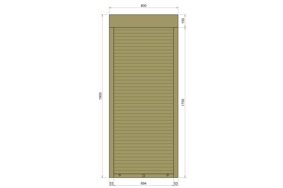Захисні алюмінієві ролети Comfort Line 800-1900 мм P55