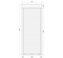 Защитные алюминиевые ролеты Comfort Line 800-2000 мм P55
