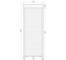 Защитные алюминиевые ролеты Comfort Line 800-2100 мм P55