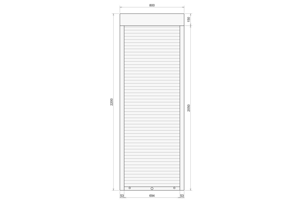 Защитные алюминиевые ролеты Comfort Line 800-2200 мм P55