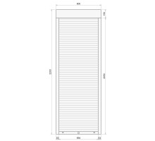 Защитные алюминиевые ролеты Comfort Line 800-2200 мм P55
