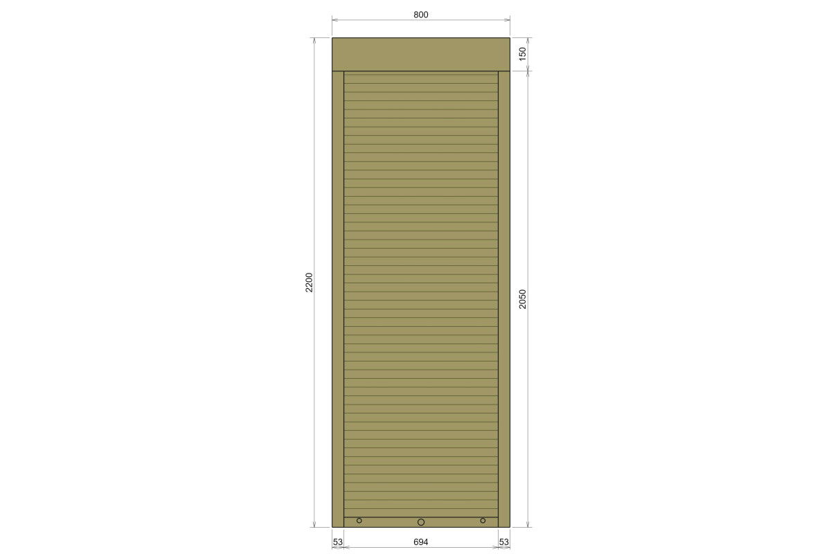 Защитные алюминиевые ролеты Comfort Line 800-2200 мм P55