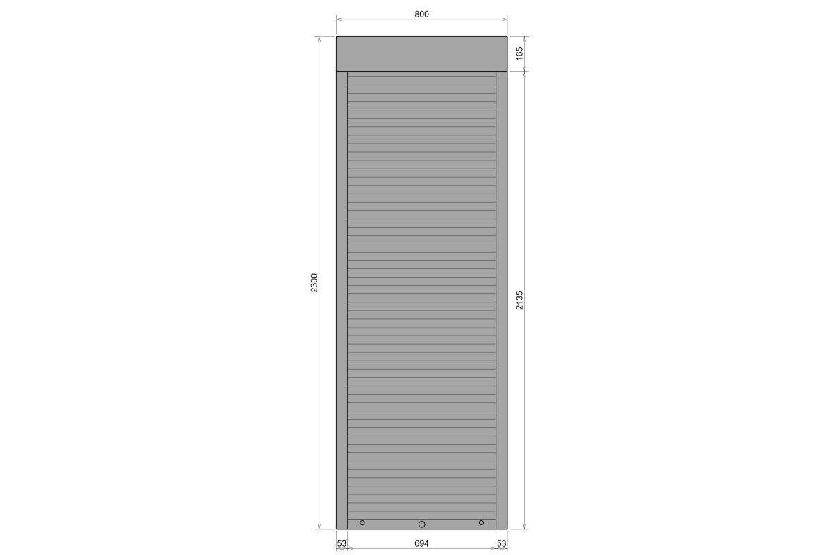 Защитные алюминиевые ролеты Comfort Line 800-2300 мм P55