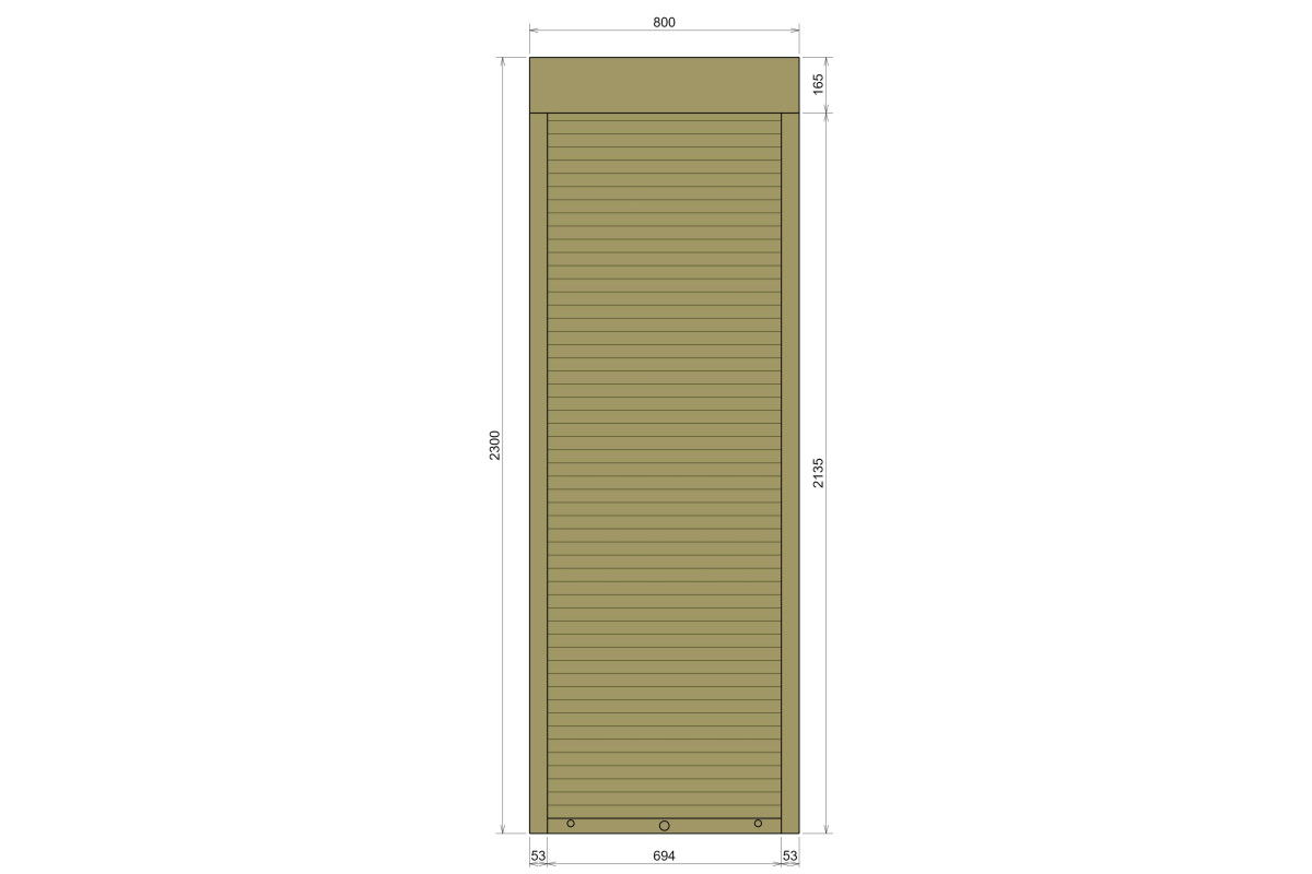 Защитные алюминиевые ролеты Comfort Line 800-2300 мм P55