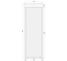 Защитные алюминиевые ролеты Comfort Line 800-2400 мм P55