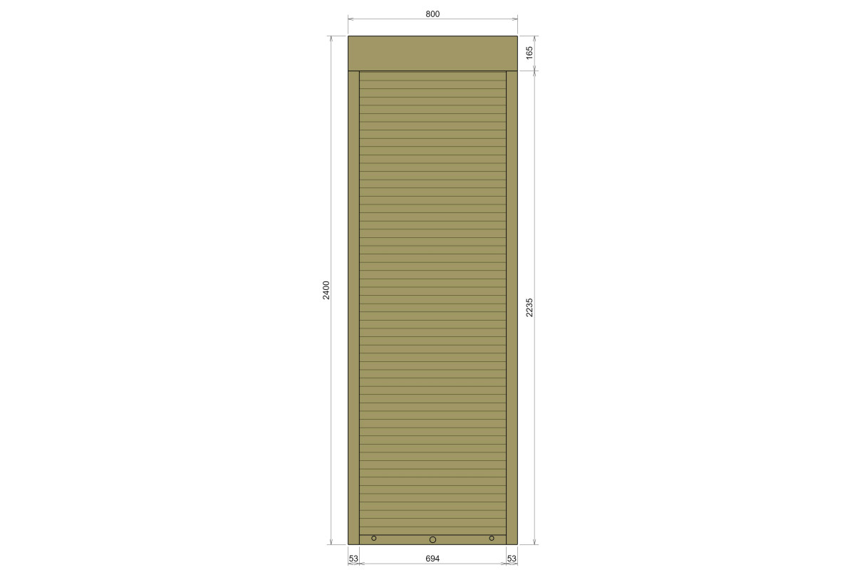 Захисні алюмінієві ролети Comfort Line 800-2400 мм P55