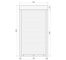 Защитные алюминиевые ролеты Comfort Line 900-1600 мм P55