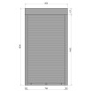 Защитные алюминиевые ролеты Comfort Line 900-1600 мм P55