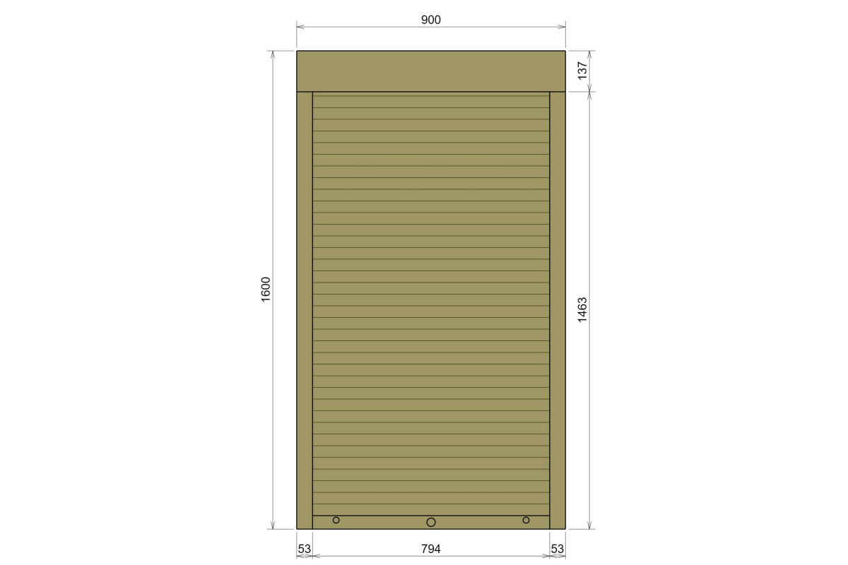 Защитные алюминиевые ролеты Comfort Line 900-1600 мм P55