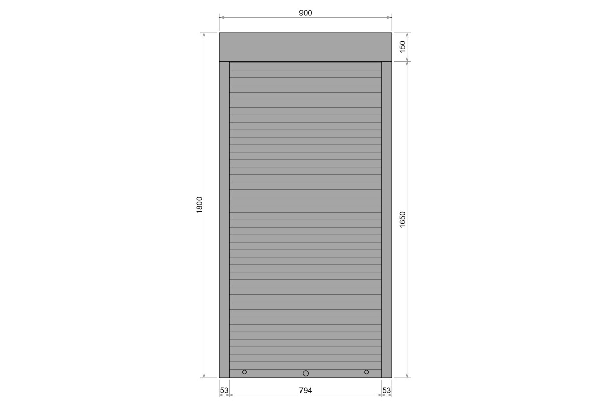 Защитные алюминиевые ролеты Comfort Line 900-1800 мм P55