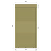 Защитные алюминиевые ролеты Comfort Line 900-1800 мм P55