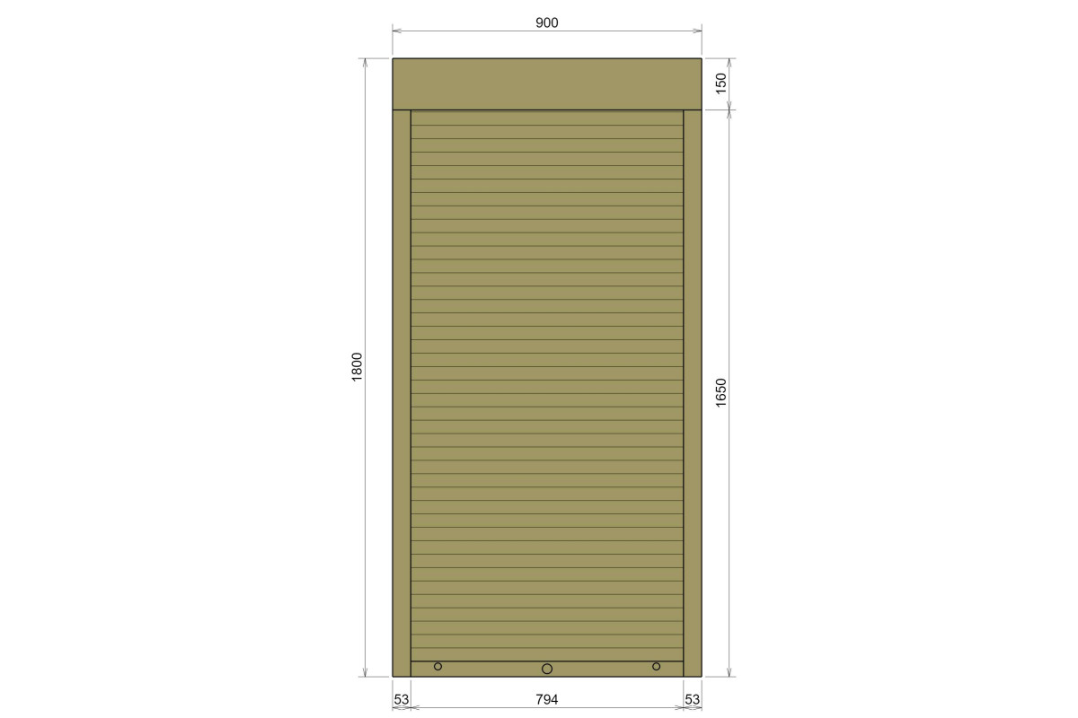 Защитные алюминиевые ролеты Comfort Line 900-1800 мм P55