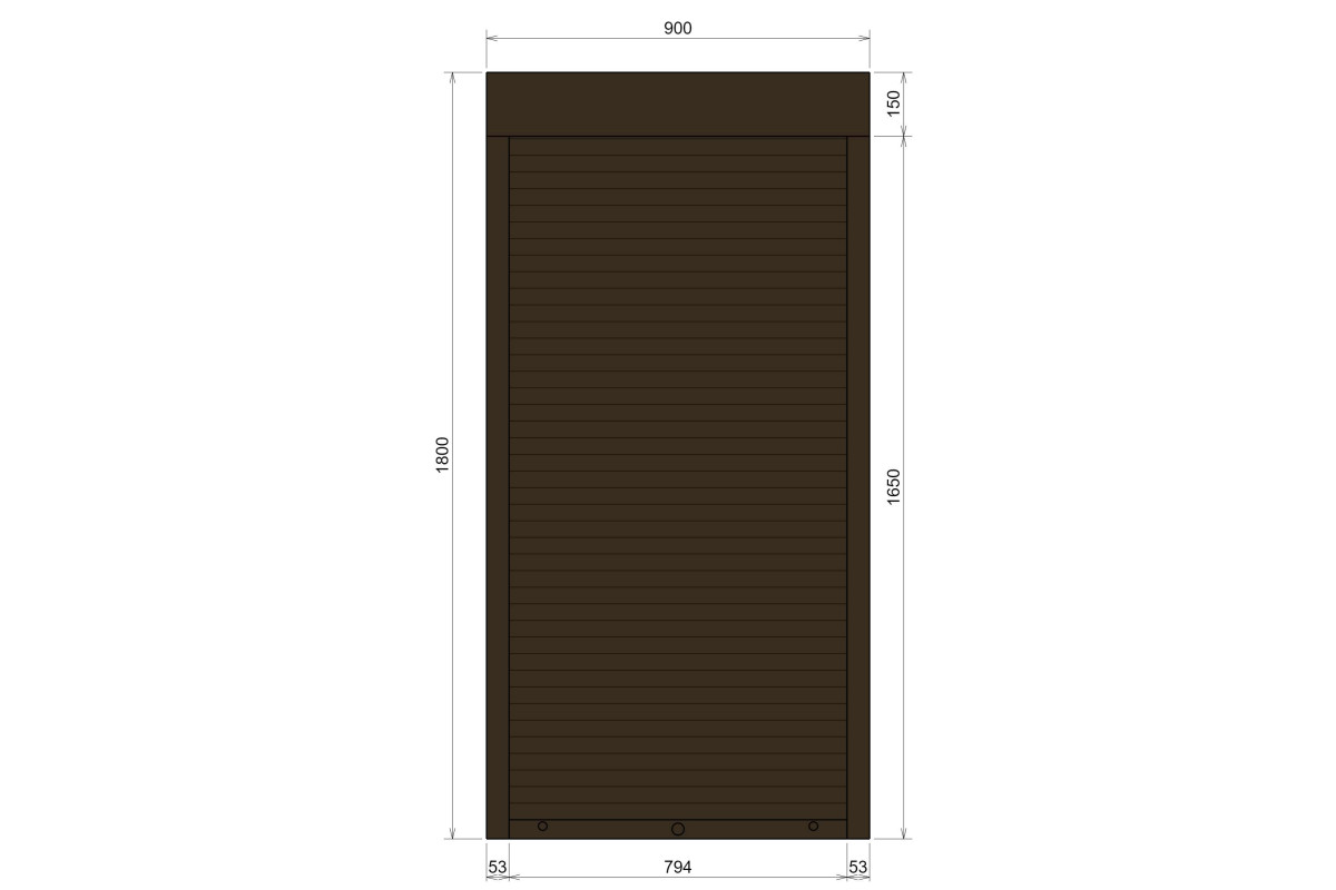 Защитные алюминиевые ролеты Comfort Line 900-1800 мм P55