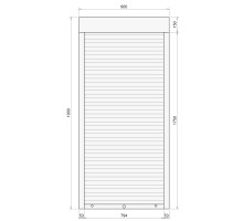 Защитные алюминиевые ролеты Comfort Line 900-1900 мм P55