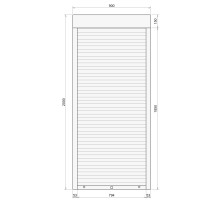 Защитные алюминиевые ролеты Comfort Line 900-2000 мм P55