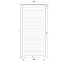 Защитные алюминиевые ролеты Comfort Line 900-2100 мм P55