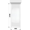 Захисні алюмінієві ролети Comfort Line 900-2100 мм P55
