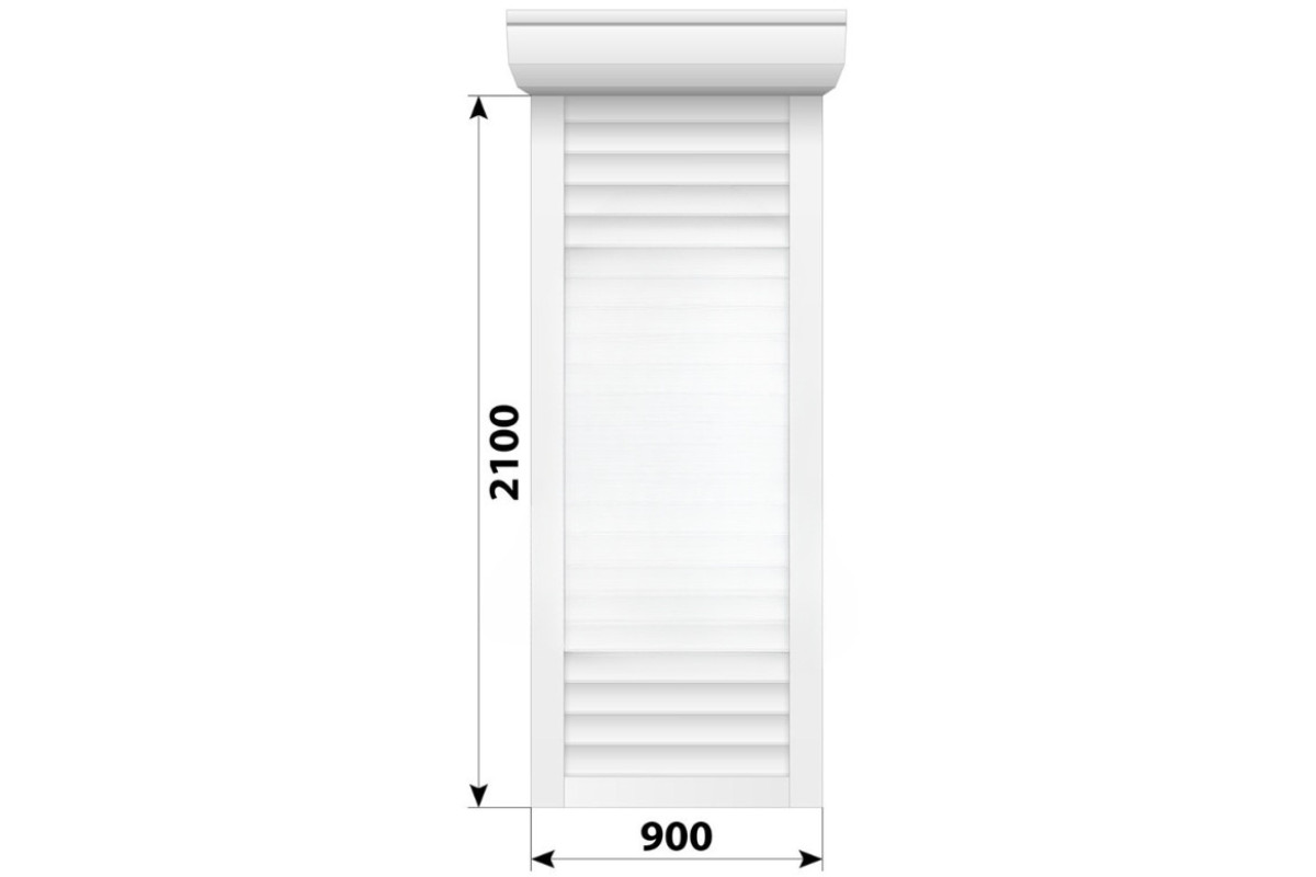 Захисні алюмінієві ролети Comfort Line 900-2100 мм P55