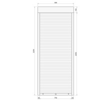 Защитные алюминиевые ролеты Comfort Line 900-2200 мм P55