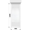 Захисні алюмінієві ролети Comfort Line 900-2200 мм P55