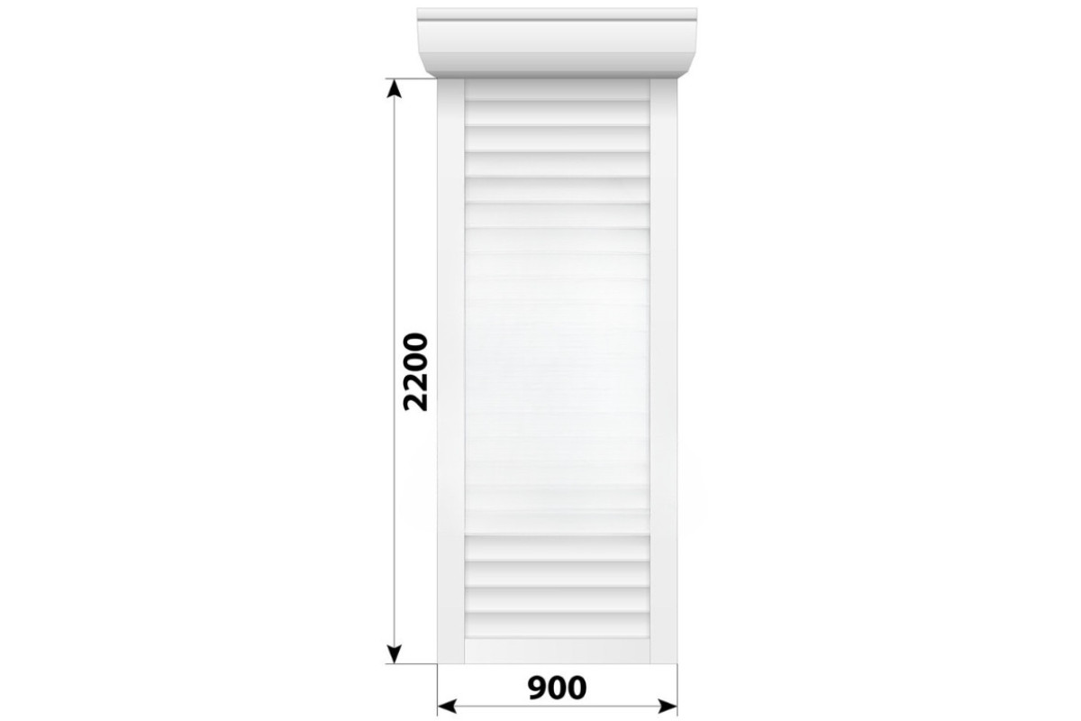 Захисні алюмінієві ролети Comfort Line 900-2200 мм P55