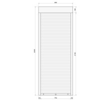 Защитные алюминиевые ролеты Comfort Line 900-2300 мм P55