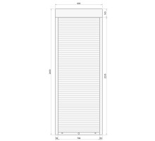 Защитные алюминиевые ролеты Comfort Line 900-2400 мм P55