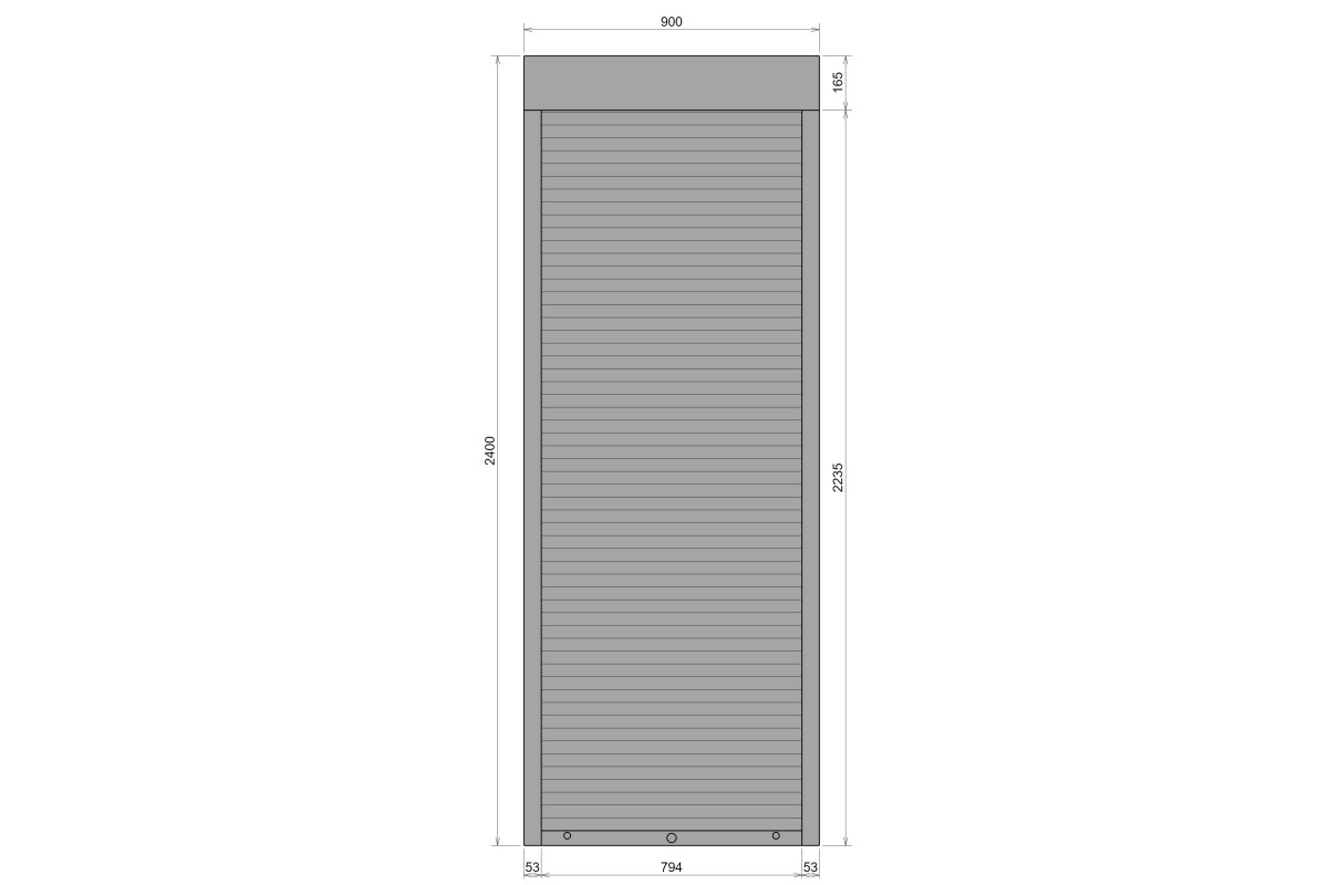 Защитные алюминиевые ролеты Comfort Line 900-2400 мм P55