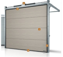 Секционные ворота UniPro WISNIOWSKI Woodgrain N-гофр 3000х2250 мм