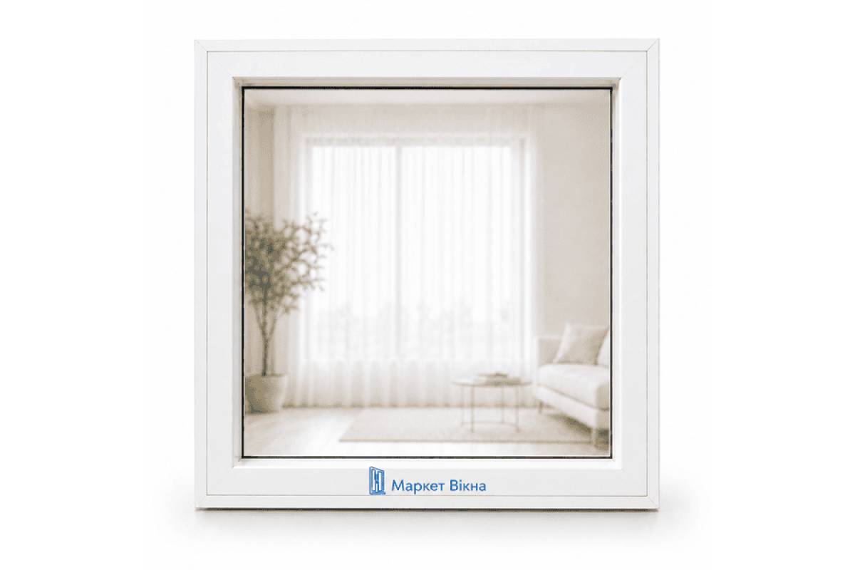 Металопластикове вікно VEKA Softline 76 глухе 1000 × 1000 мм