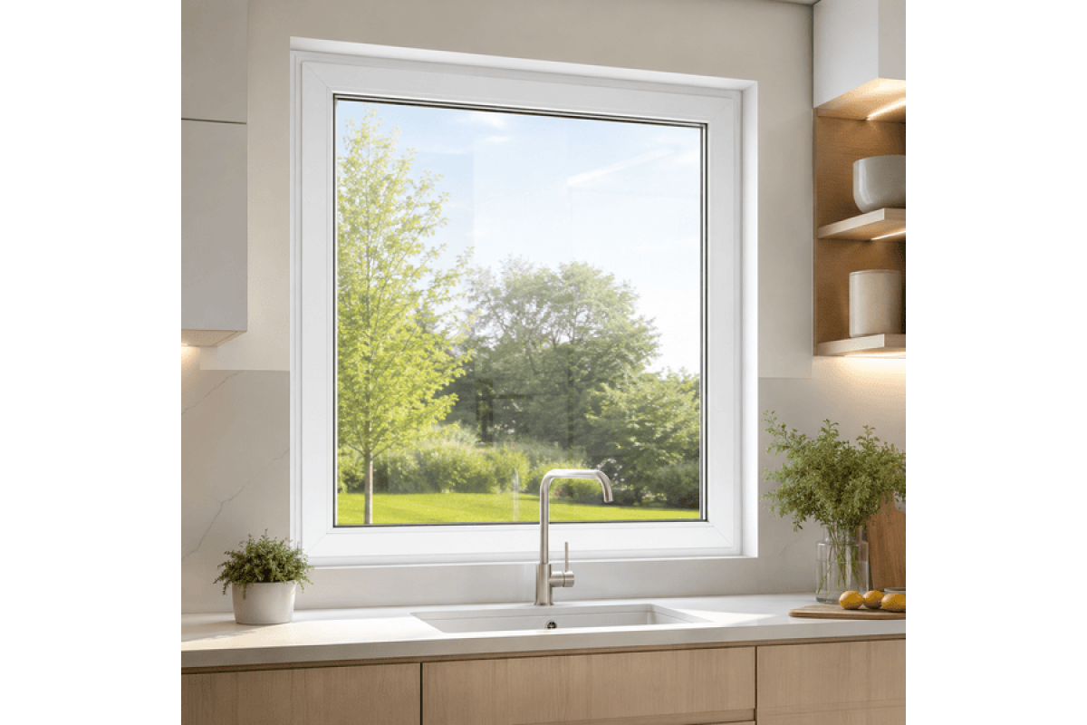 Металопластикове вікно VEKA Softline 76 глухе 1400 × 1000 мм