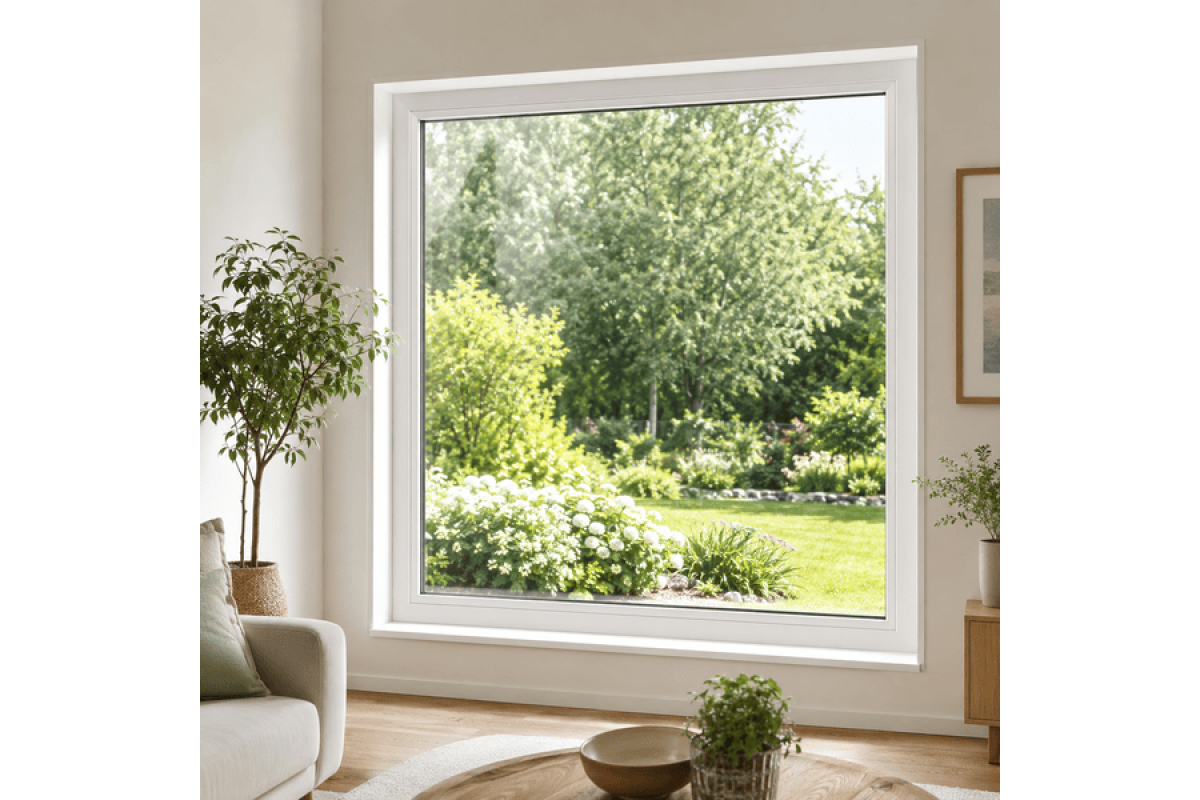 Металлопластиковое окно VEKA Softline 76 глухое 1400 × 1100 мм
