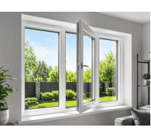 Металопластикове вікно VEKA Softline 82 трьохстулкове з поворотно-відкидною стулкою 1900 x 1500 мм