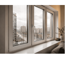 Металопластикове вікно REHAU Synego трьохстулкове з поворотно-відкидною стулкою 1900 x 900 мм