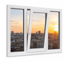 Металопластикове вікно VEKA Softline трьохстулкове з поворотно-відкидною стулкою 1900 x 700 мм
