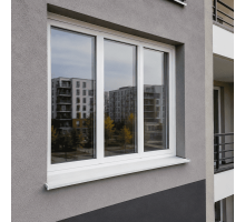Металопластикове вікно REHAU EURO 60 трьохстулкове з поворотно-відкидною стулкою 1900 x 600 мм
