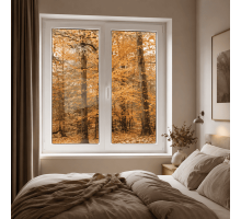 Металопластикове вікно REHAU EURO 70 двостулкове з поворотно-відкидною стулкою 1000 x 1500 мм