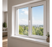 Металопластикове вікно REHAU EURO 70 двостулкове з поворотно-відкидною стулкою 1000 x 700 мм