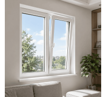Металопластикове вікно REHAU EURO 70 двостулкове з поворотно-відкидною стулкою 1100 x 600 мм