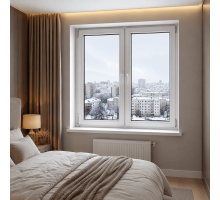Металопластикове вікно REHAU EURO 70 двостулкове з поворотно-відкидною стулкою 1100 x 1500 мм