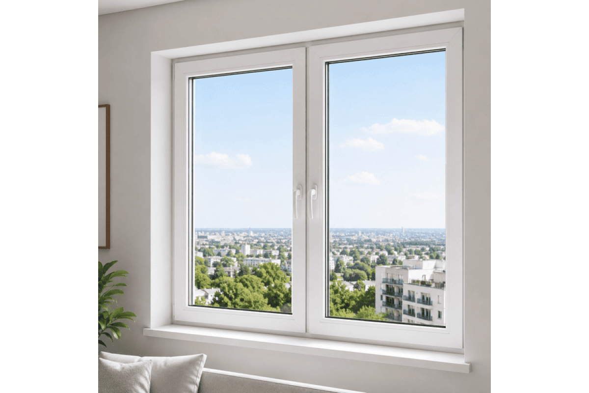 Металопластикове вікно VEKA Softline 76 з поворотно-відкидною стулкою 1500 × 1500 мм