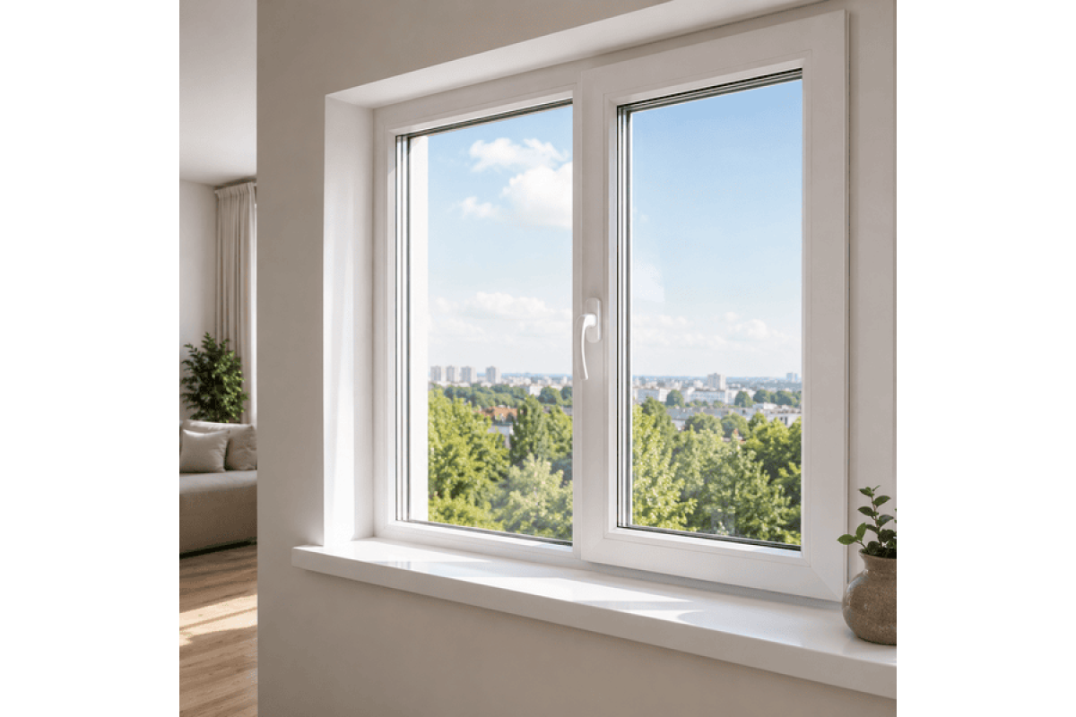 Металопластикове вікно VEKA Softline 76 з поворотно-відкидною стулкою 1500 × 1400 мм