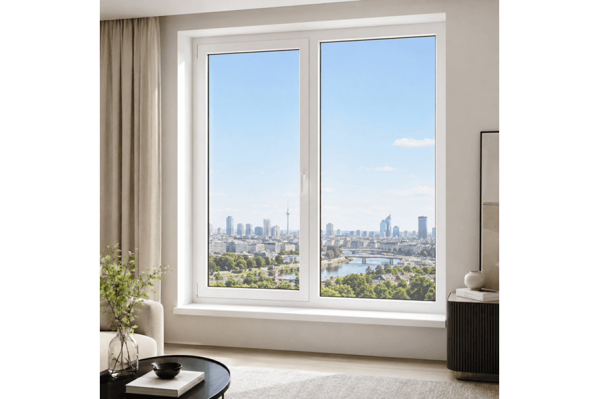 Металопластикове вікно VEKA Softline 76 з поворотно-відкидною стулкою 1300 × 1200 мм