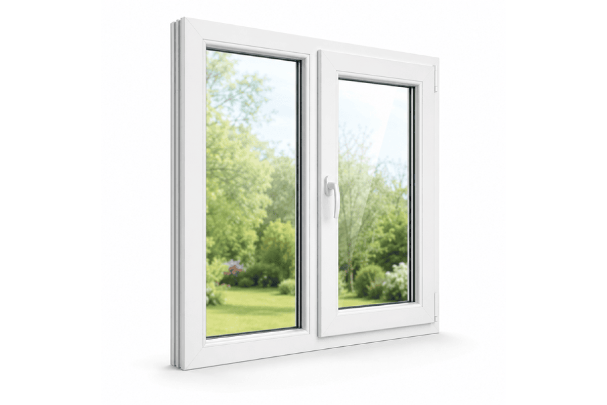 Металлопластиковое окно VEKA Softline 76 с поворотно-откидной створкой 1300 × 1100 мм