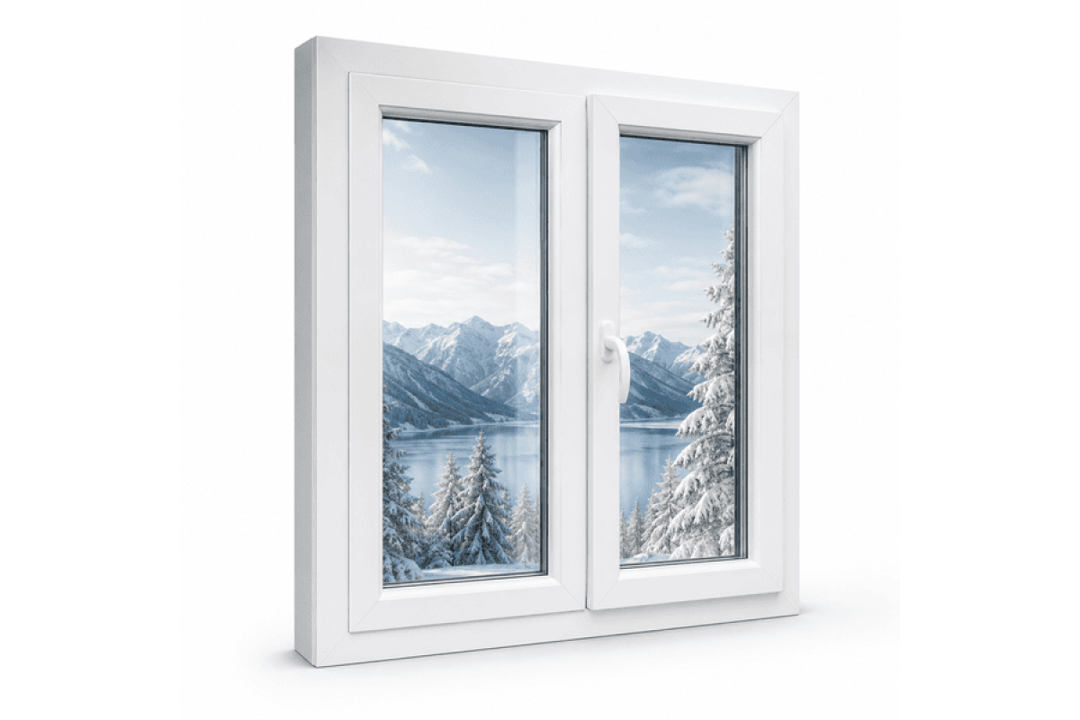 Металлопластиковое окно VEKA Softline 76 с поворотно-откидной створкой 1400 × 1100 мм